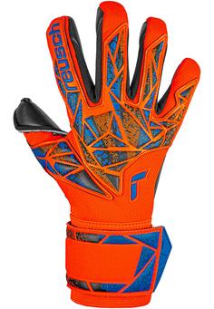 Rückansicht von Reusch Attrakt Duo Fingerhandschuhe 2211 hyper orng/elec blue/blck