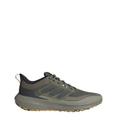 Rückansicht von adidas Ultrabounce TR Bounce Laufschuh Trailrunning Schuhe Olive Strata / Carbon / Oat