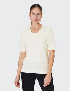 Rückansicht von JOY sportswear CHLOE T-Shirt Damen white sand