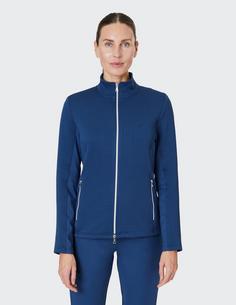 Rückansicht von JOY sportswear WIEBKE Trainingsjacke Damen blue aster