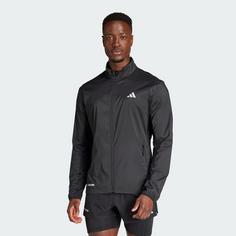 Rückansicht von adidas Ultimateadidas Allover Print Jacke Laufjacke Herren Black