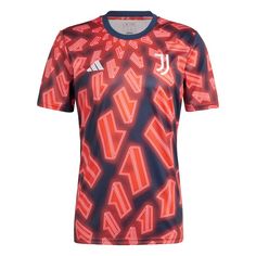 adidas Juventus Turin Pre-Match Shirt Fußballtrikot Herren Night Indigo / Semi Solar Red