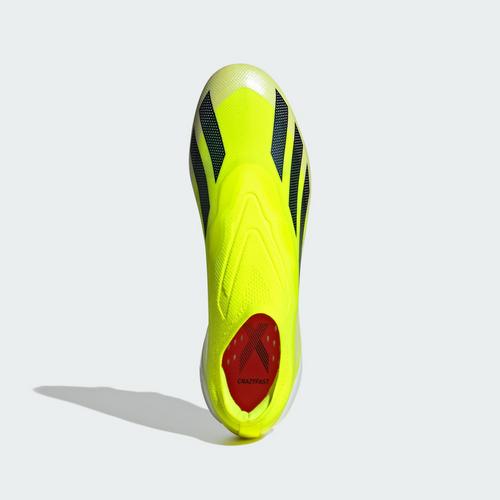 Rückansicht von adidas X Crazyfast Elite LL FG Fußballschuh Fußballschuhe Team Solar Yellow 2 / Core Black / Cloud White