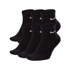 Nike Everyday Cushioned Ankle 6er Pack Socken Freizeitsocken schwarzweiss