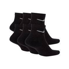Rückansicht von Nike Everyday Cushioned Ankle 6er Pack Socken Freizeitsocken schwarzweiss