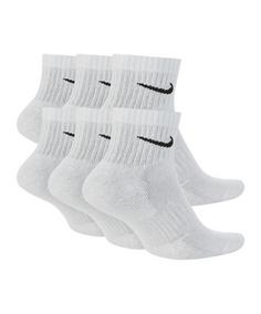 Rückansicht von Nike Everyday Cushioned Ankle 6er Pack Socken Freizeitsocken weissschwarz