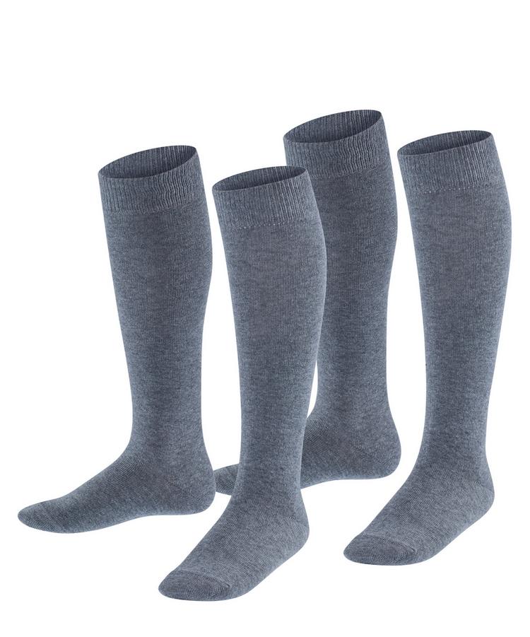 ESPRIT ESPRIT Foot Logo Knee-high  2-Pack Socken Kinder - light greymel. (3390) - 0 | SportScheck