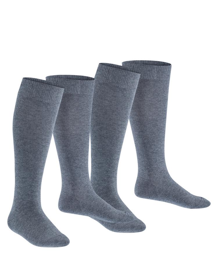 ESPRIT ESPRIT Foot Logo Knee-high  2-Pack Socken Kinder - light greymel. (3390) - 0 | SportScheck