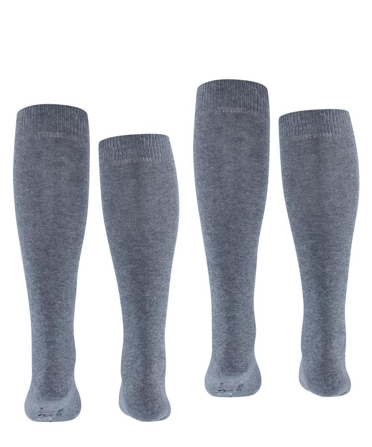 ESPRIT ESPRIT Foot Logo Knee-high  2-Pack Socken Kinder - light greymel. (3390) - 0 | SportScheck