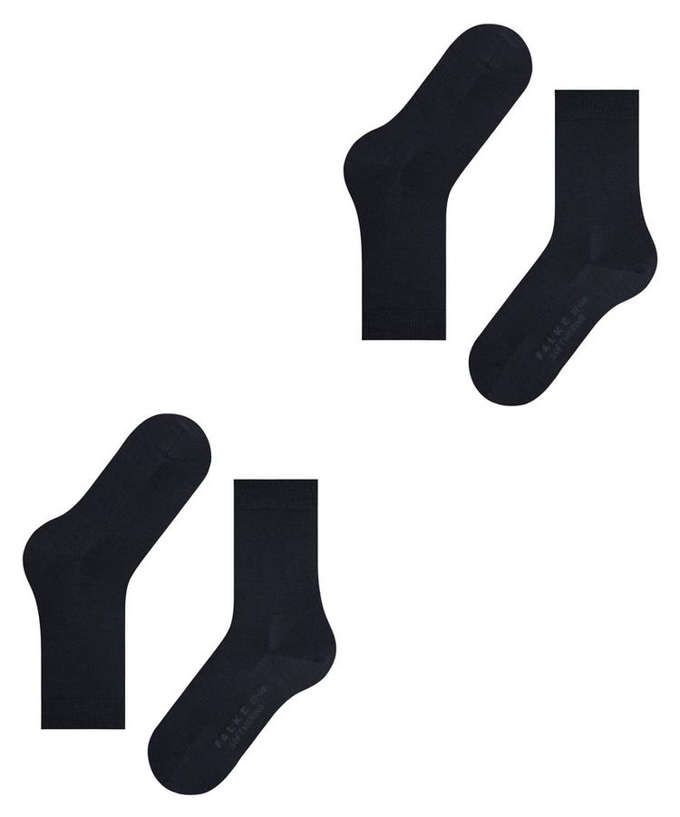 Falke Falke Softmerino  2-Pack Socken Damen - dark navy (6379) - 2 | SportScheck