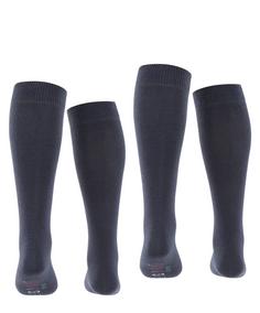 Rückansicht von ESPRIT Foot Logo Knee-high  2-Pack Freizeitsocken Kinder marine (6120)