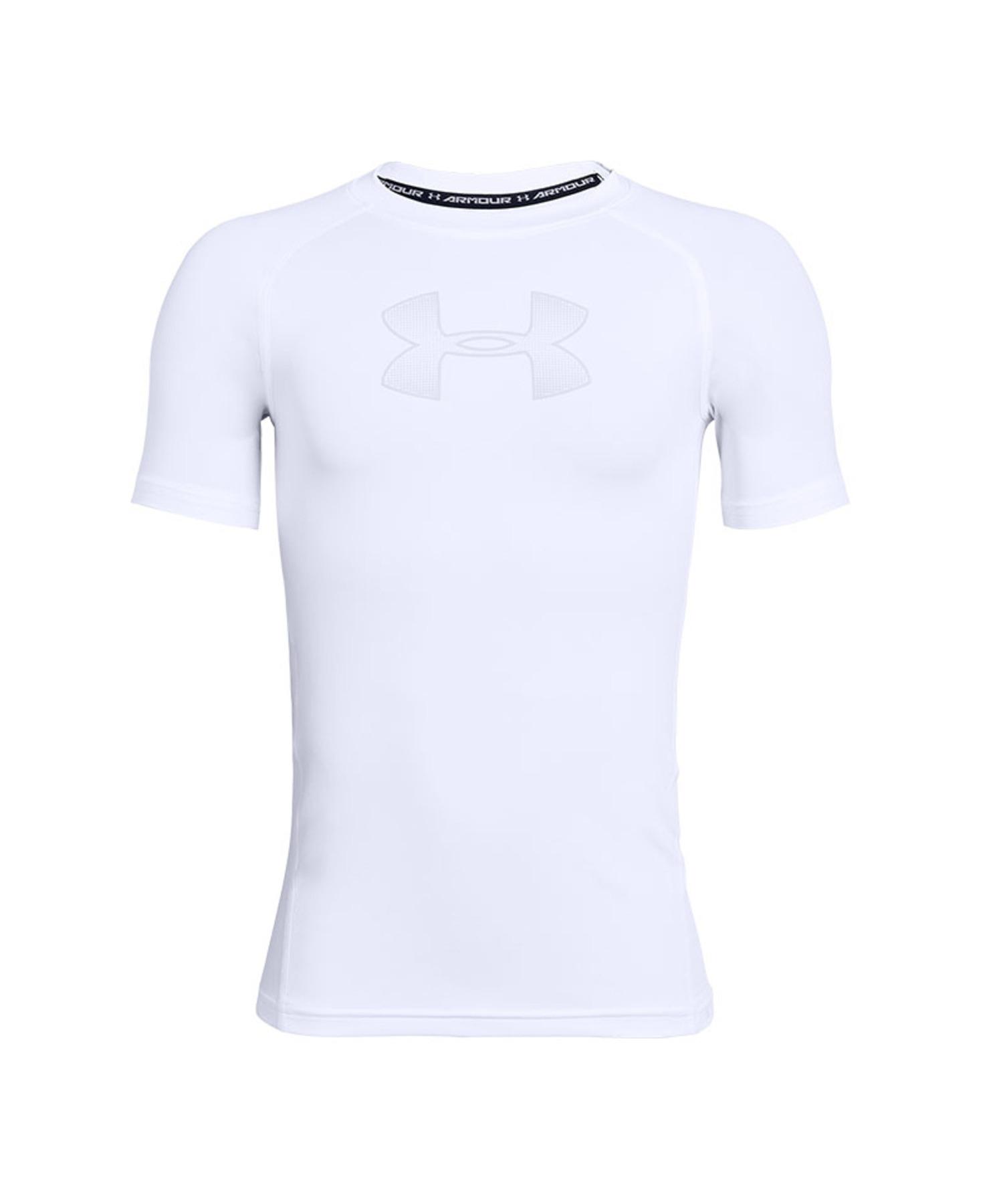 Under Armour HeatGear SL Shirt Kids Funktionsshirt Kinder weiss im