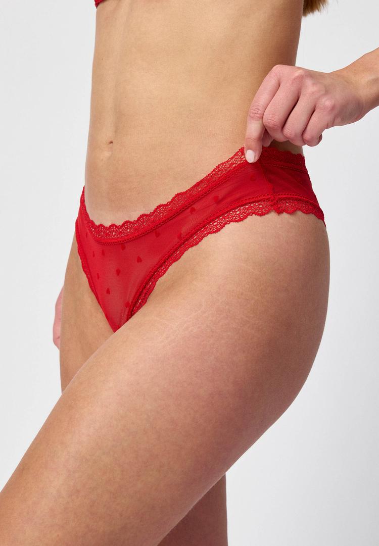 Snocks Snocks Tangas mit Spitze aus Bio-Baumwolle Unterhose Damen - Mix (Valentinstag) - 3 | SportScheck