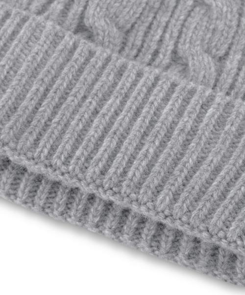 Rückansicht von Falke Mütze Beanie grey mel. (3271)