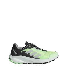 Rückansicht von adidas TERREX Trail Rider Trailrunning-Schuh Laufschuhe Damen Green Spark / Wonder Silver / Core Black