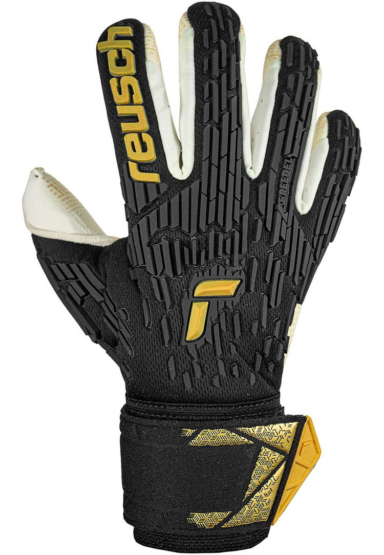 Reusch Reusch Attrakt Freegel Gold X GluePrint Torwarthandschuhe - 7707 black / gold - 0 | SportScheck