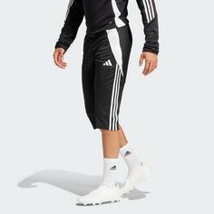 Rückansicht von adidas Tiro 24 3/4-Hose Funktionshose Herren Black / White