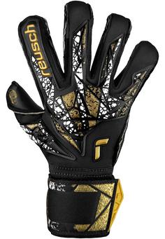 Rückansicht von Reusch Attrakt Gold X Evolution Cut Torwarthandschuhe 7740 black/gold/white/black