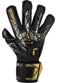 Rückansicht von Reusch Attrakt Gold X Evolution Cut Fingerhandschuhe 7740 black/gold/white/black