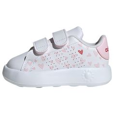 adidas Advantage Kids Schuh Sneaker Kinder Cloud White / Clear Pink / Better Scarlet