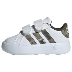 adidas Grand Court 2.0 Kids Schuh Sneaker Kinder Cloud White / Olive Strata / Putty Grey