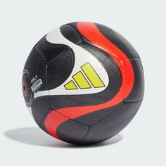 Rückansicht von adidas Predator Trainingsball Fußball Core Black / Solar Red / Team Solar Yellow 2