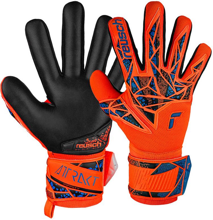Reusch Reusch Attrakt Infinity NC Junior Torwarthandschuhe - 2211 hyper orng/elec blue/blck - 0 | SportScheck