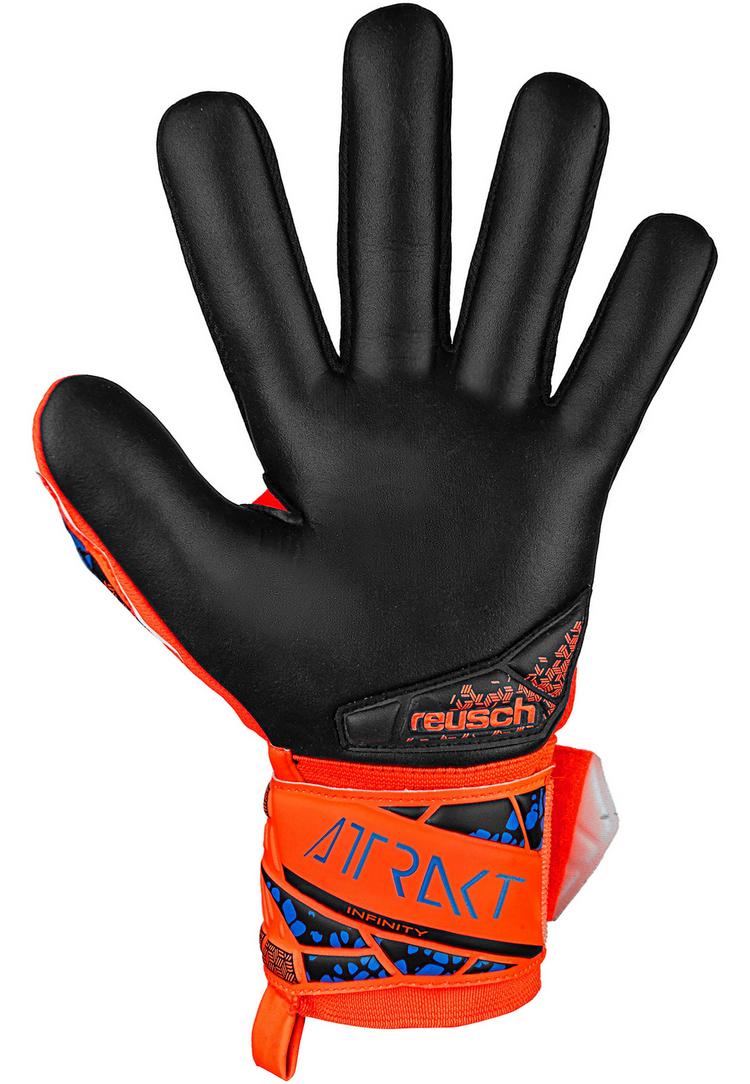 Reusch Reusch Attrakt Infinity NC Junior Torwarthandschuhe - 2211 hyper orng/elec blue/blck - 1 | SportScheck