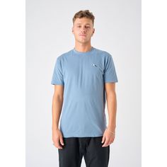 Rückansicht von Cleptomanicx Embro Gull T-Shirt Herren Blue Mirage