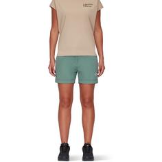 Rückansicht von Mammut Runbold Roll Cuff Shorts Damen dark jade