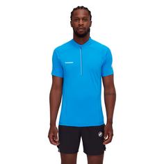 Rückansicht von Mammut Aenergy FL Half Zip T-Shirt Herren glacier blue