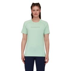 Rückansicht von Mammut Selun FL Logo T-Shirt Damen neo mint