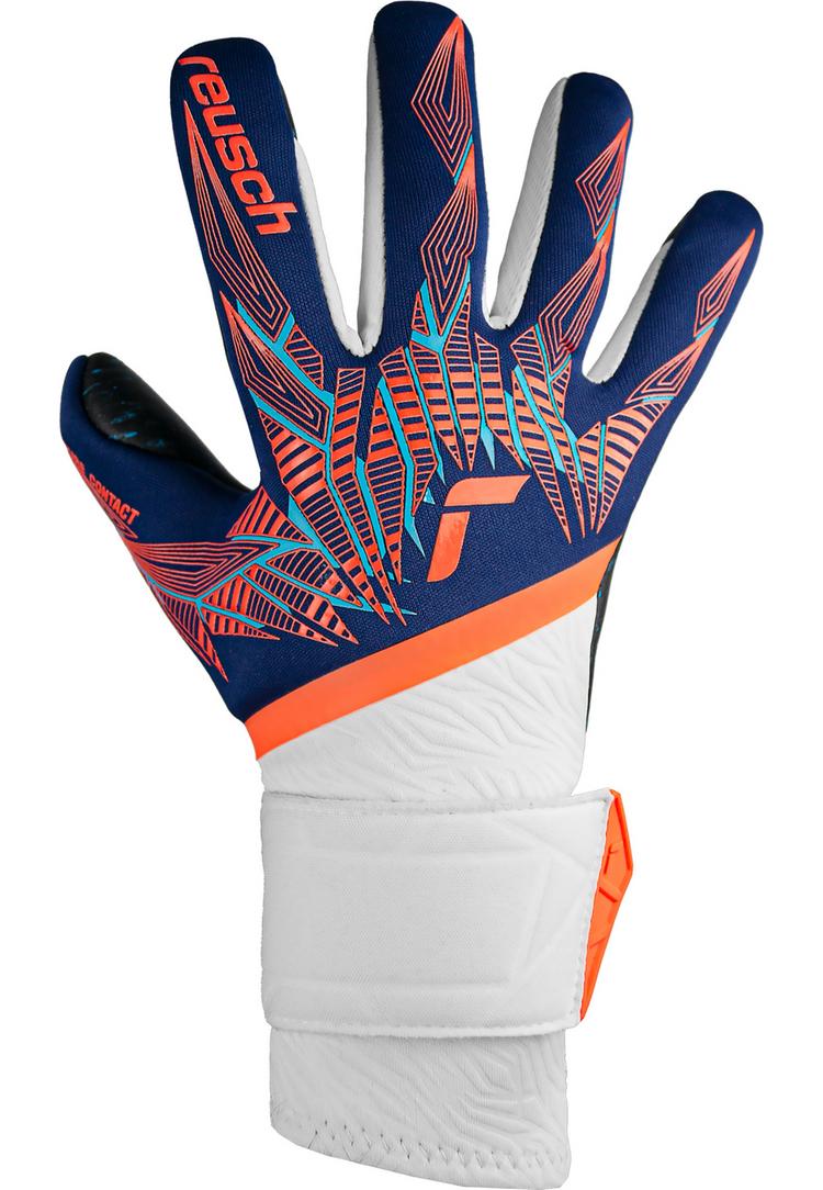 Reusch Reusch Pure Contact Fusion Junior Torwarthandschuhe - 4848 premi blu/electr oran/blc - 0 | SportScheck