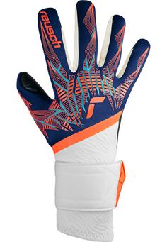 Rückansicht von Reusch Pure Contact Fusion Torwarthandschuhe 4848 premi blu/electr oran/blc