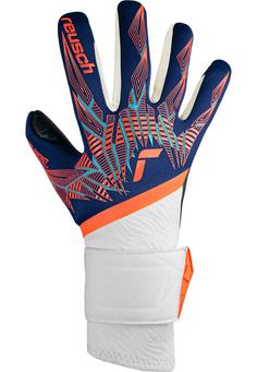 Rückansicht von Reusch Pure Contact Fusion Fingerhandschuhe 4848 premi blu/electr oran/blc