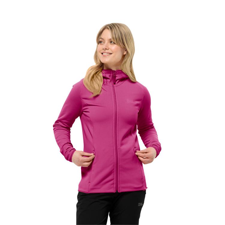 Jack Wolfskin Jack Wolfskin BAISELBERG HOODED FZ W Fleecejacke Damen - graphite - 0 | SportScheck
