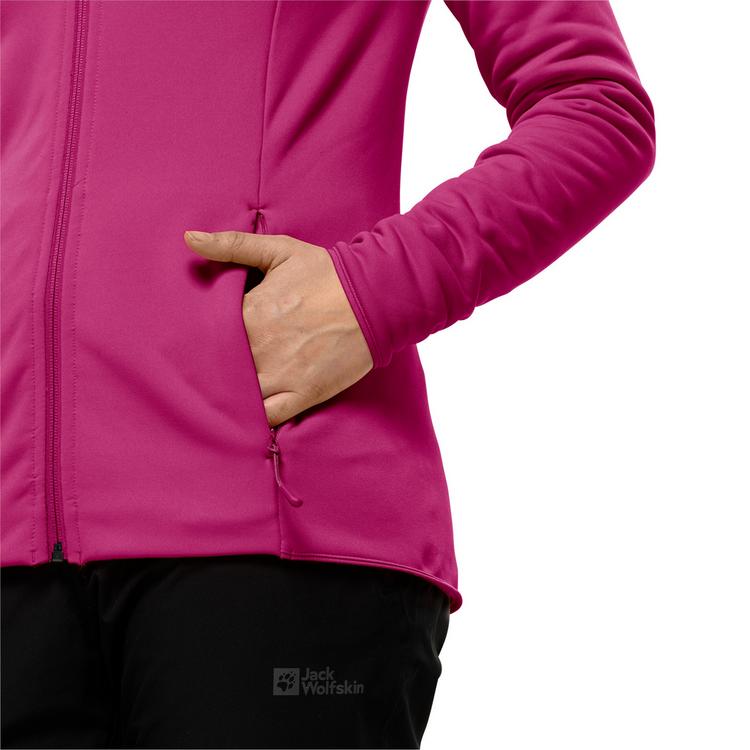 Jack Wolfskin Jack Wolfskin BAISELBERG HOODED FZ W Fleecejacke Damen - graphite - 8 | SportScheck