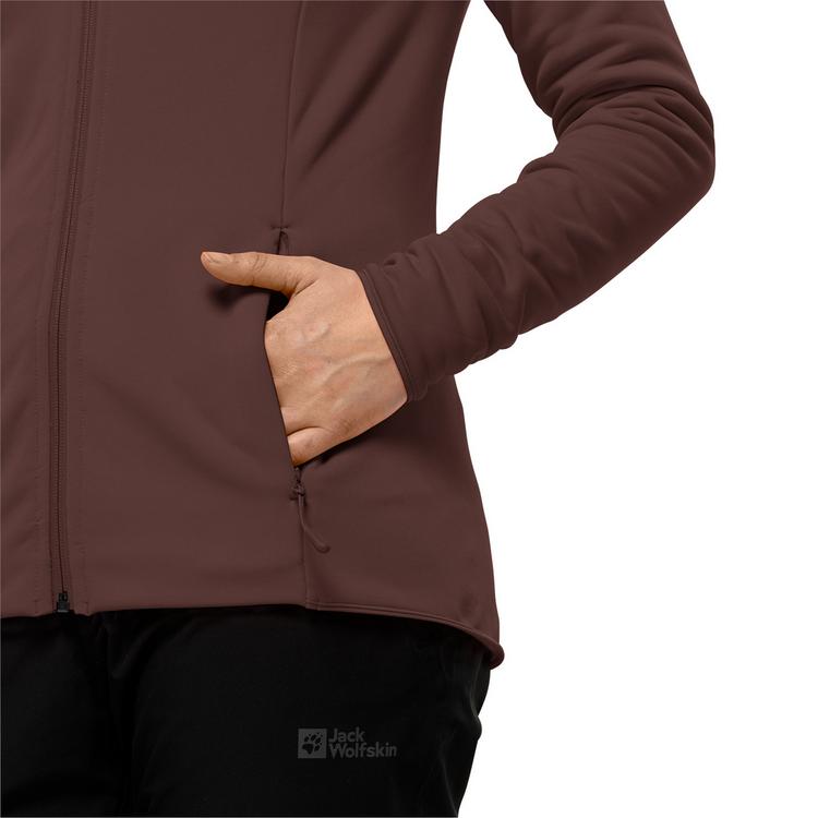Jack Wolfskin Jack Wolfskin BAISELBERG HOODED FZ W Fleecejacke Damen - graphite - 9 | SportScheck