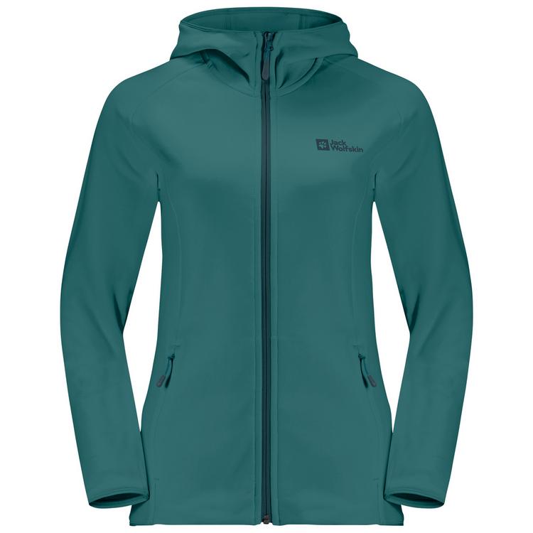 Jack Wolfskin Jack Wolfskin BAISELBERG HOODED FZ W Fleecejacke Damen - graphite - 0 | SportScheck