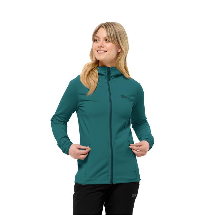 Jack Wolfskin Jack Wolfskin BAISELBERG HOODED FZ W Fleecejacke Damen - graphite - 3 | SportScheck
