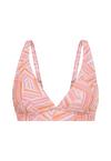 LSCN by Lascana Triangel-Bikini-Top Bikini Oberteil Damen - rosa bedruckt