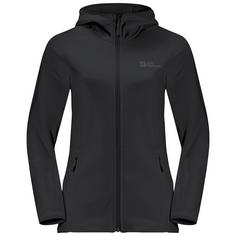 Jack Wolfskin BAISELBERG HOODED FZ W Fleecejacke Damen black