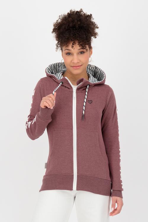 Rückansicht von ALIFE AND KICKIN JessyAK Sweatshirt Damen plum