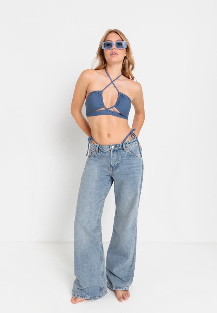 LSCN by Lascana LSCN by Lascana Bandeau-Bikini-Top Bikini Oberteil Damen - rauchblau - 2 | SportScheck
