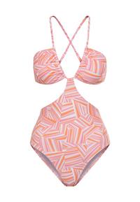 LSCN by Lascana Badeanzug Badeanzug Damen - pink bedruckt