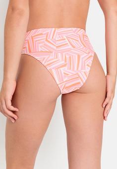 Rückansicht von LSCN by Lascana Highwaist-Bikini-Hose Bikini Hose Damen rosa bedruckt