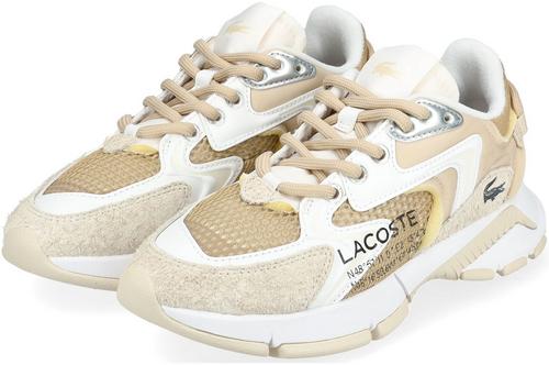 Rückansicht von Lacoste Sneaker Sneaker Damen Beige/Weiß