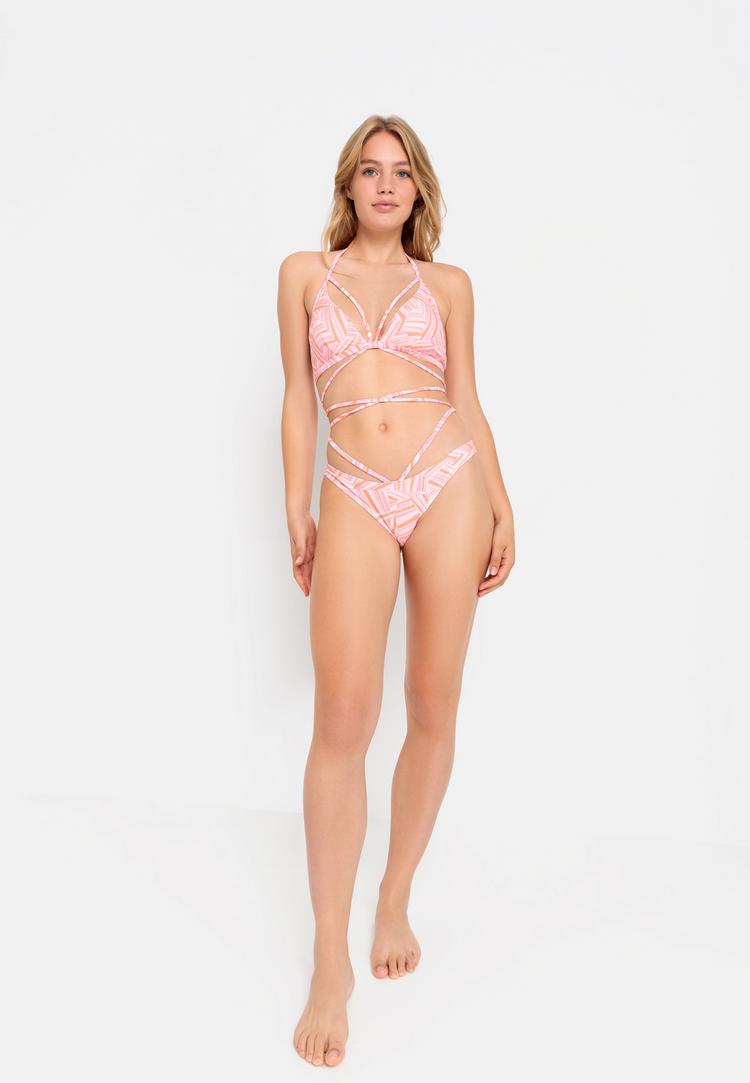 LSCN by Lascana LSCN by Lascana Bikini-Hose Bikini Hose Damen - rosa bedruckt - 2 | SportScheck