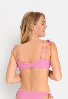 Rückansicht von LSCN by Lascana Bustier-Bikini-Top Bikini Oberteil Damen rosa