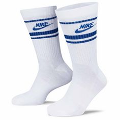 Rückansicht von Nike Socken Freizeitsocken Weiß/Blau